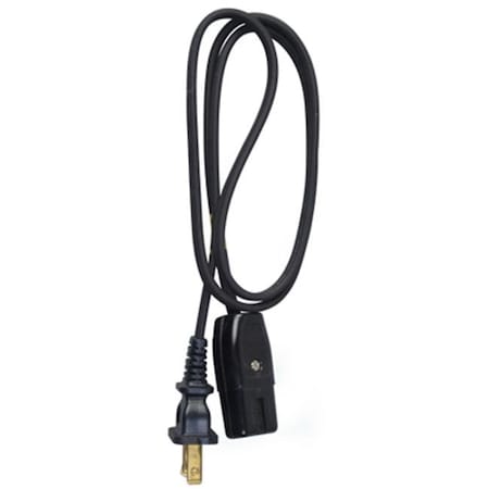 Master Electronics Master Electrician 09303ME 3 ft. Black Miniature Plug Appliance Cord 239350